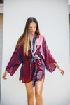 Kimono Wrap Dress - Iris
