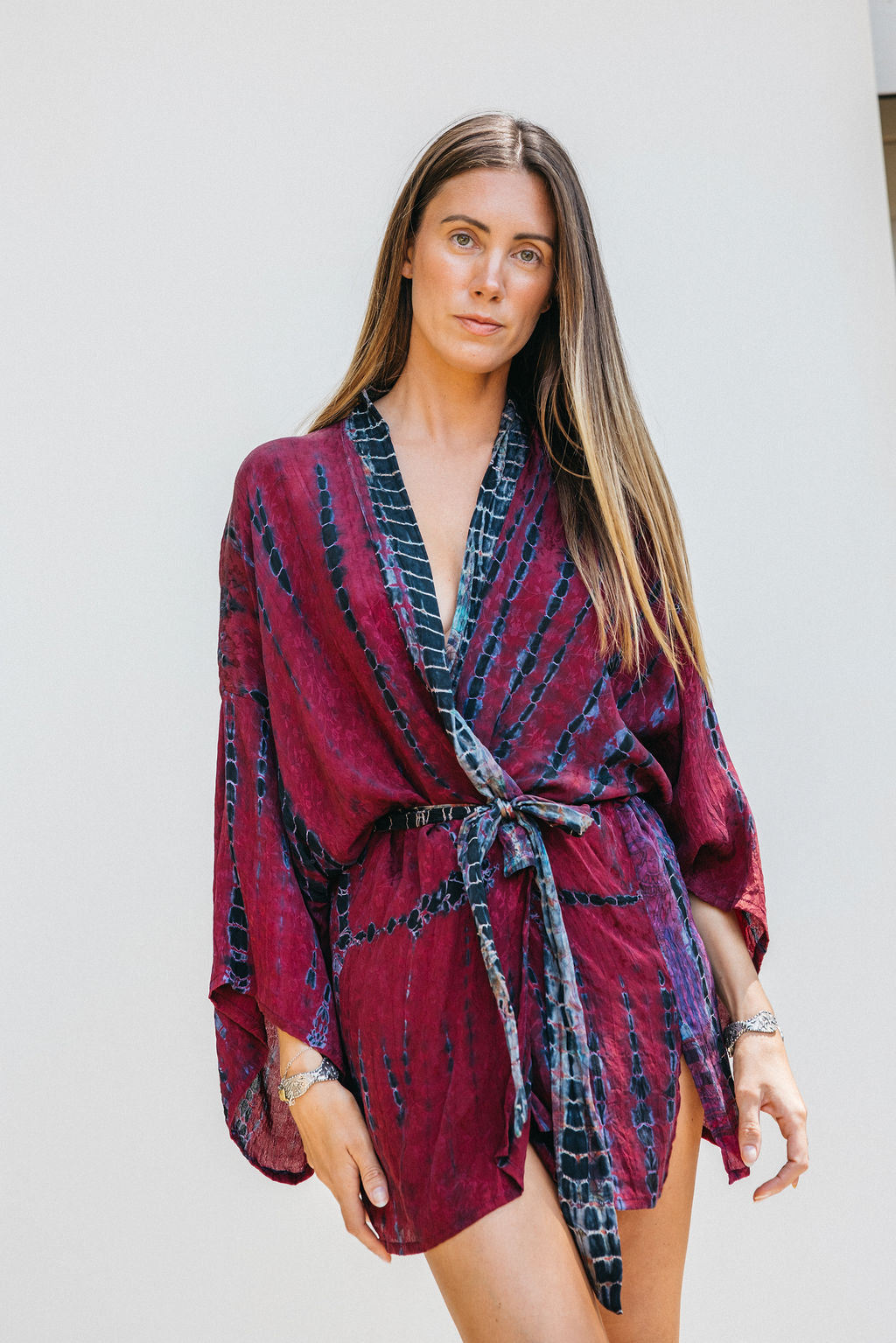 Kimono Wrap Dress - Iris