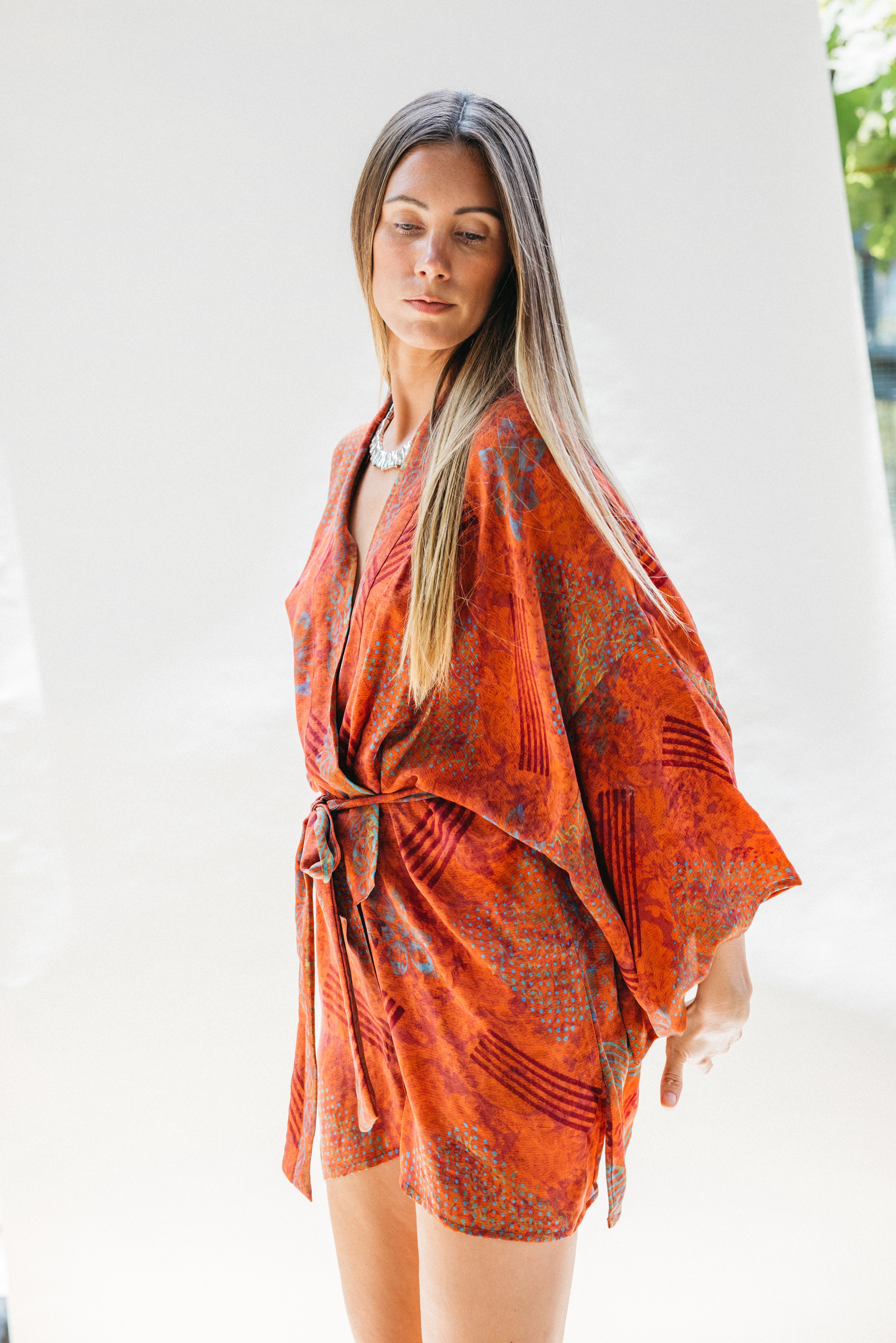 Kimono Wrap Dress - Natty