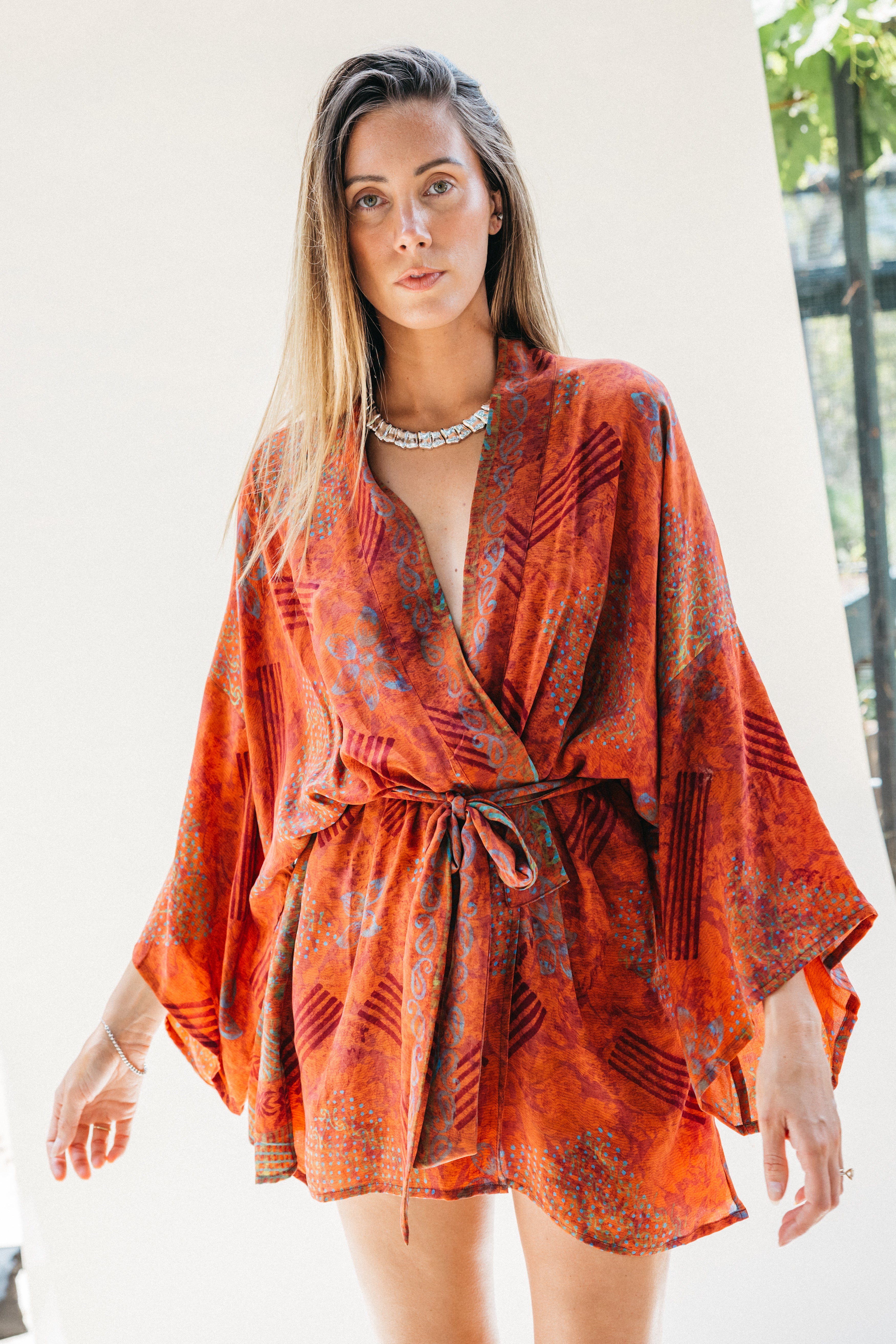 Kimono Wrap Dress - Natty