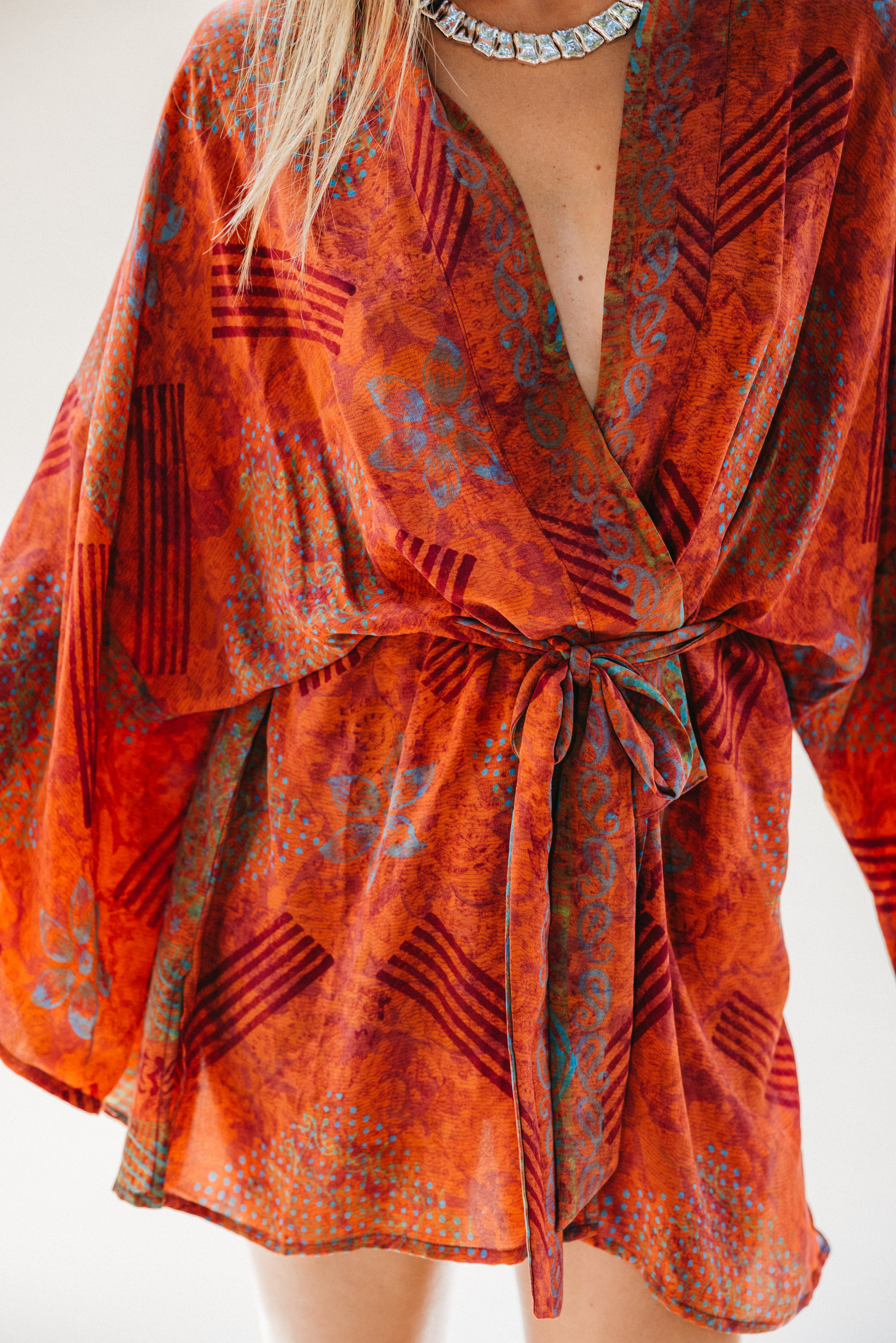 Kimono Wrap Dress - Natty