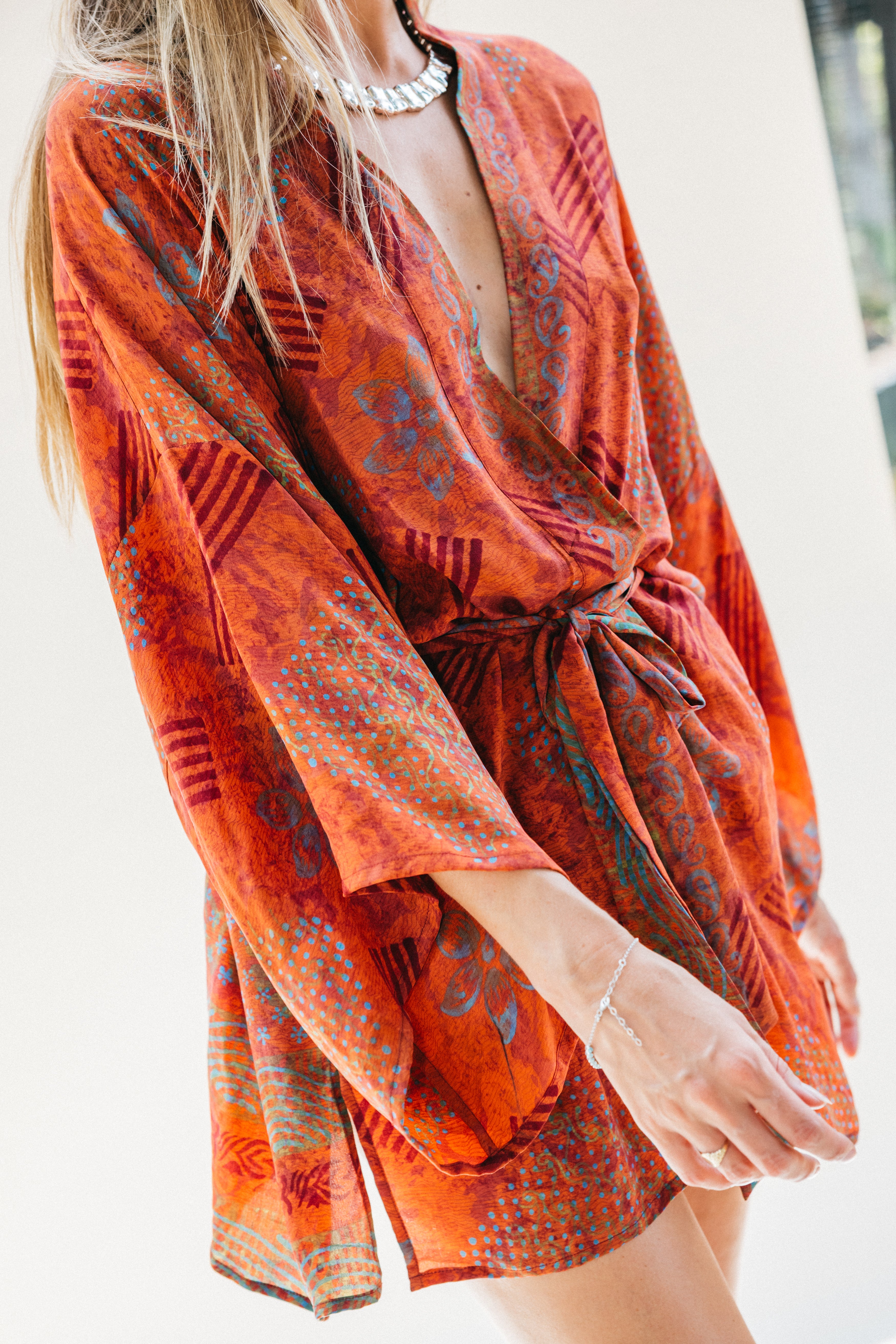 Kimono Wrap Dress - Natty