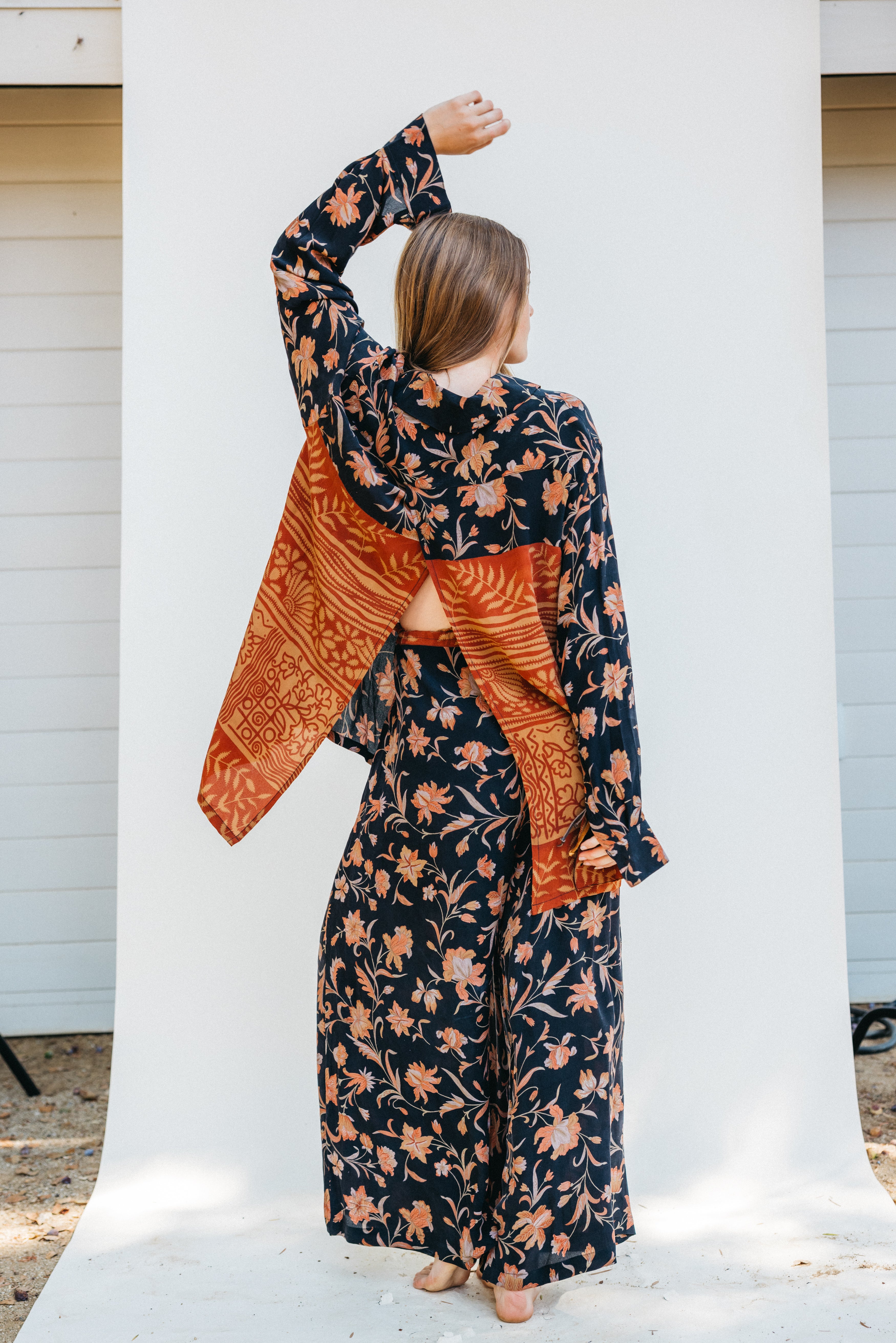 Open Back Boyfriend Shirt - Kalyn