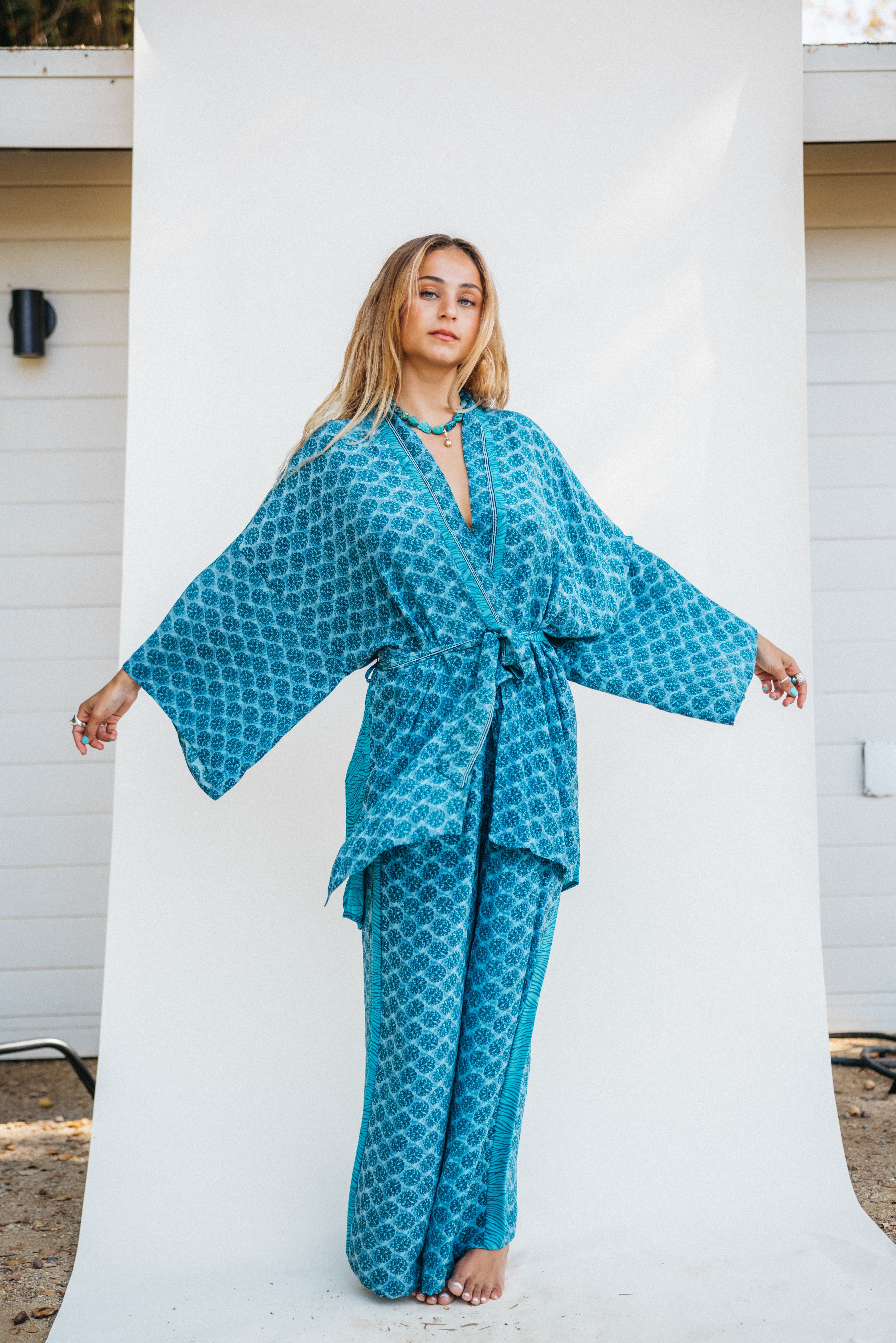 Kimono Wrap Dress - Ella
