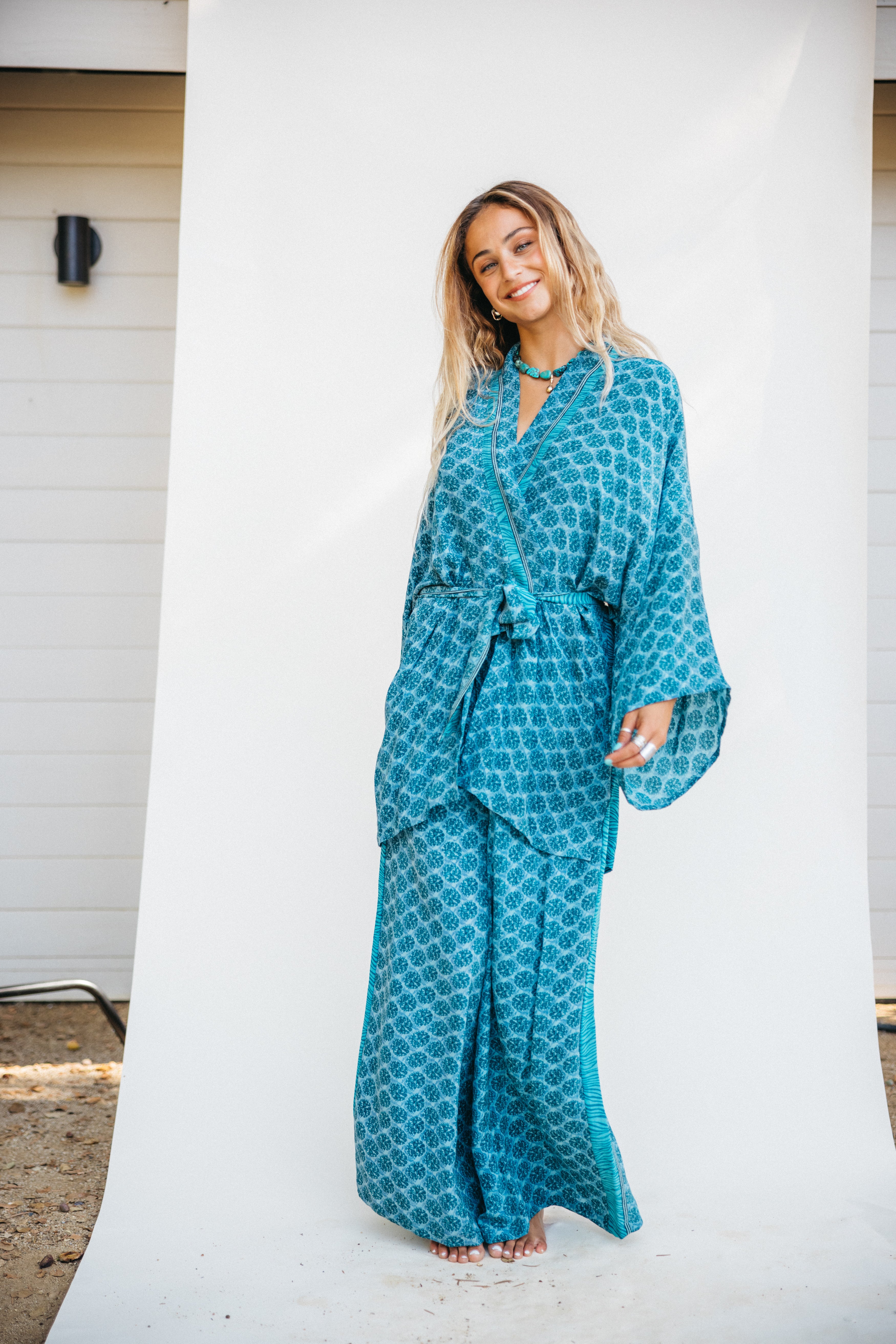 Kimono Wrap Dress - Ella