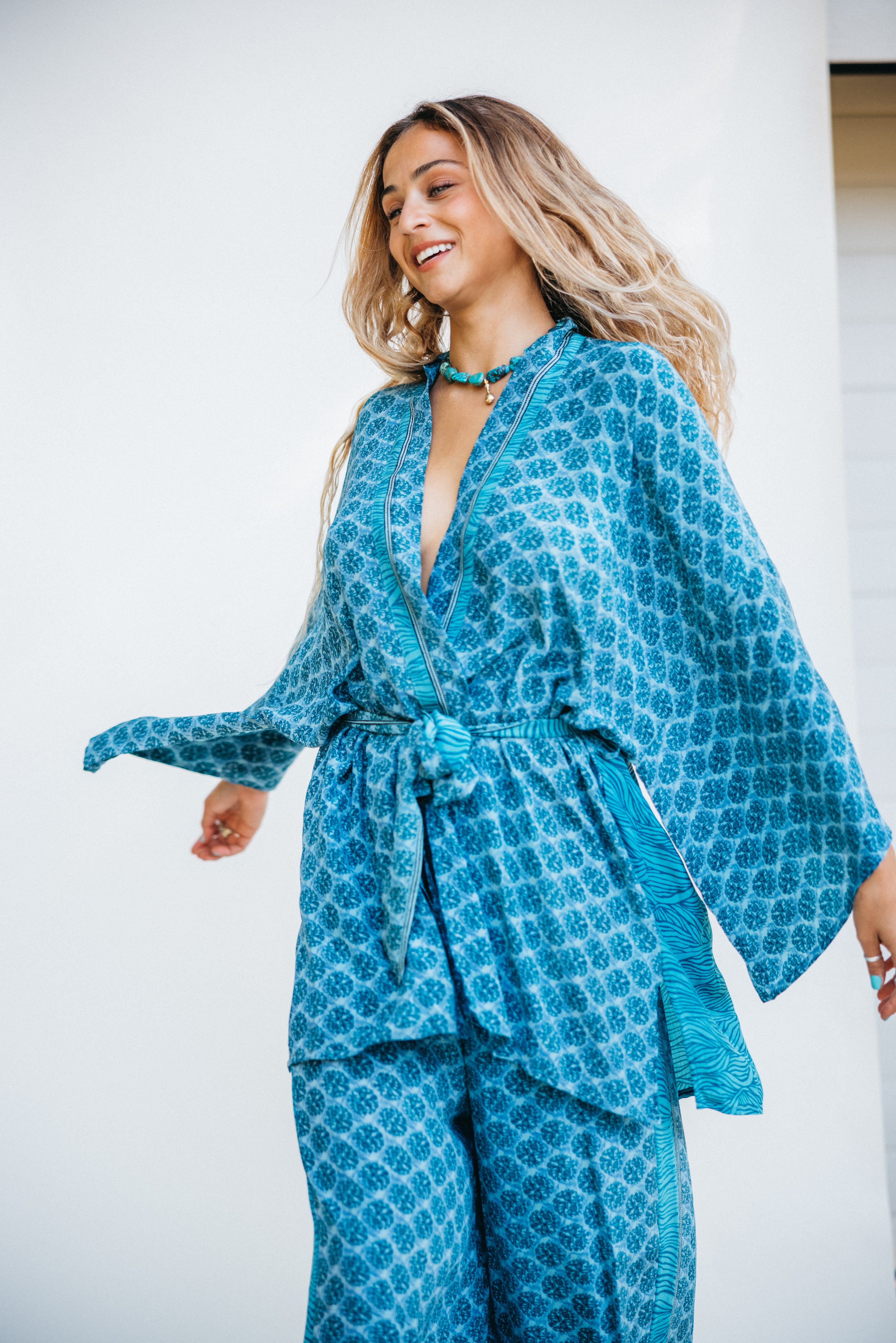 Kimono Wrap Dress - Ella