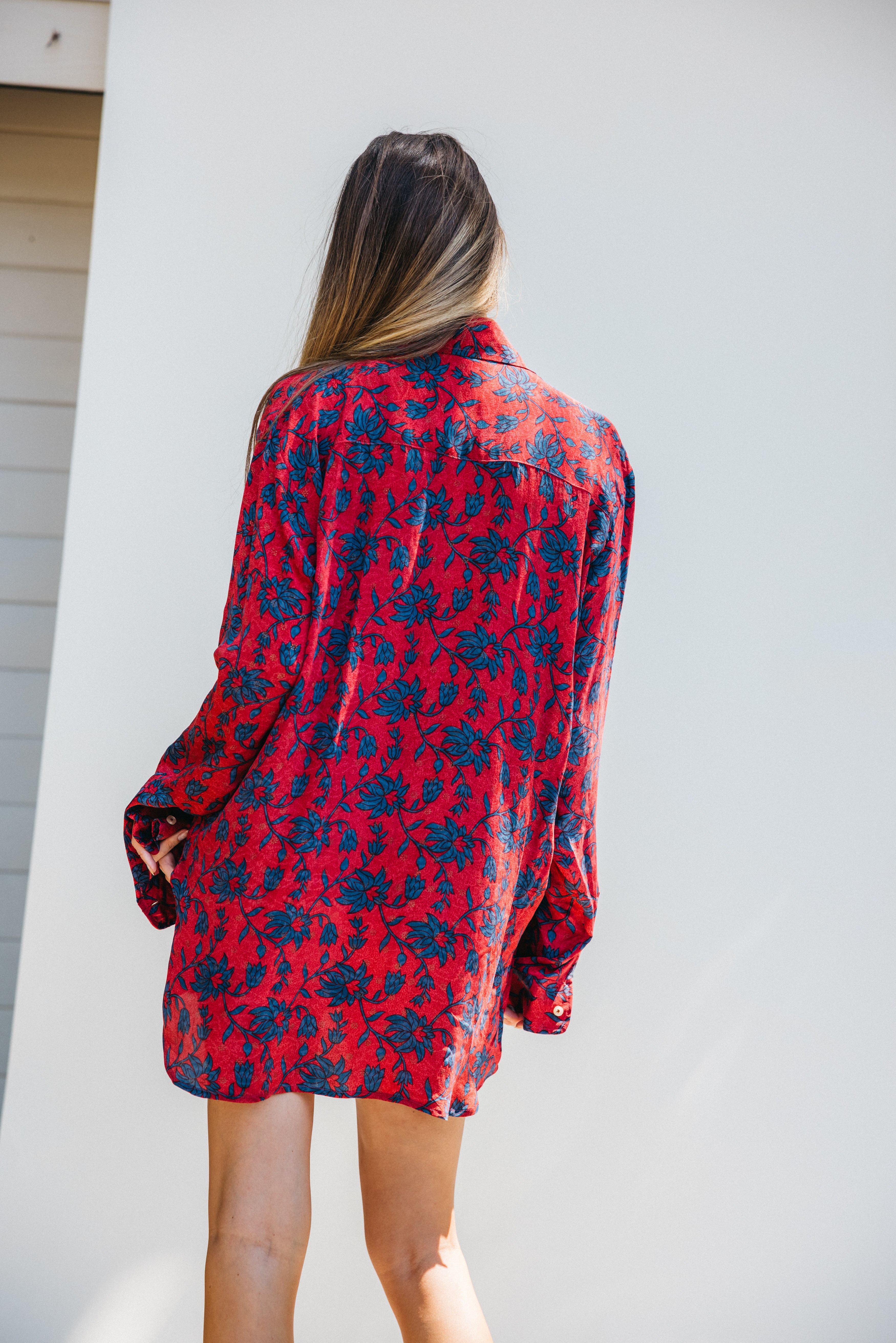 Boyfriend Shirt - Ruby