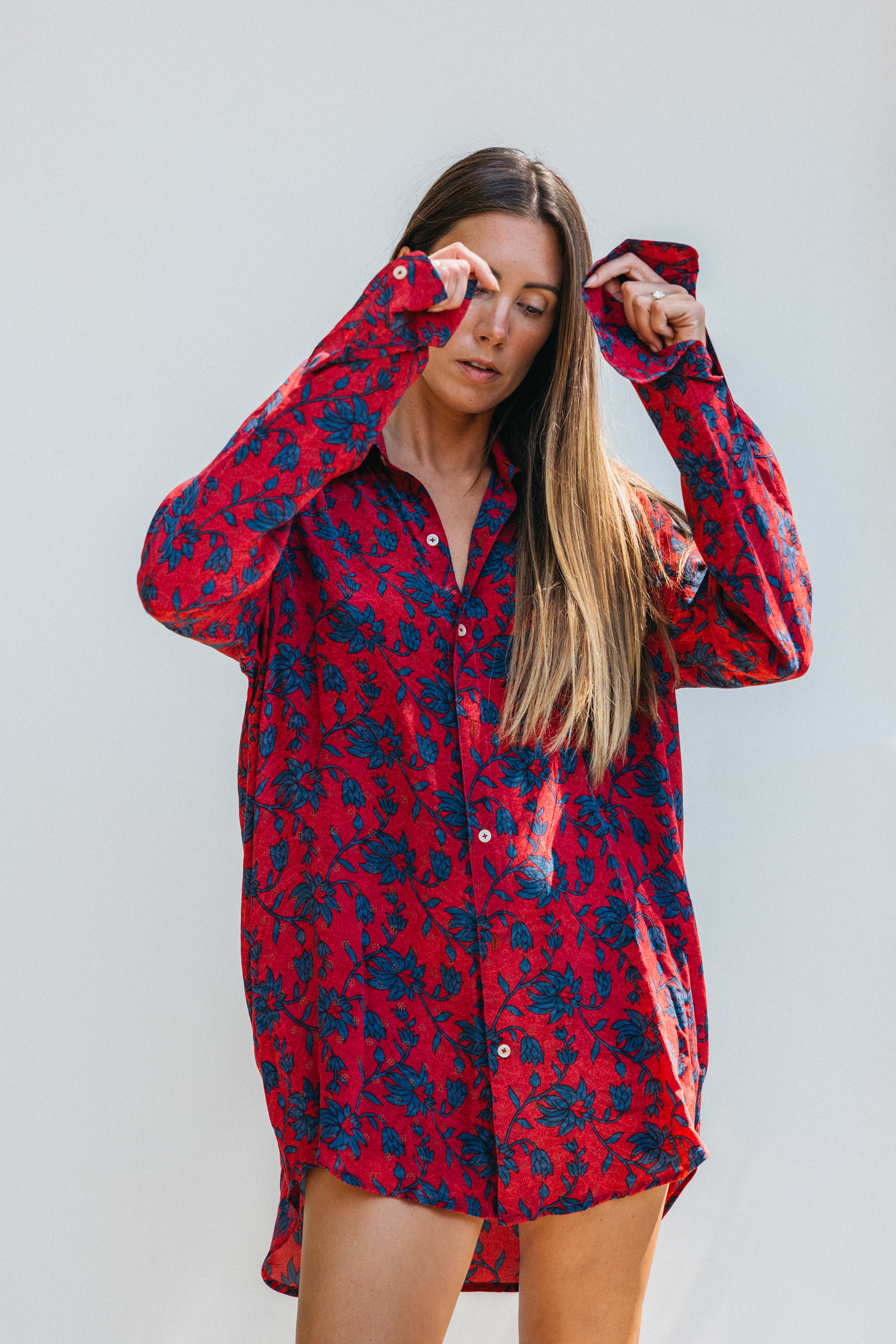 Boyfriend Shirt - Ruby