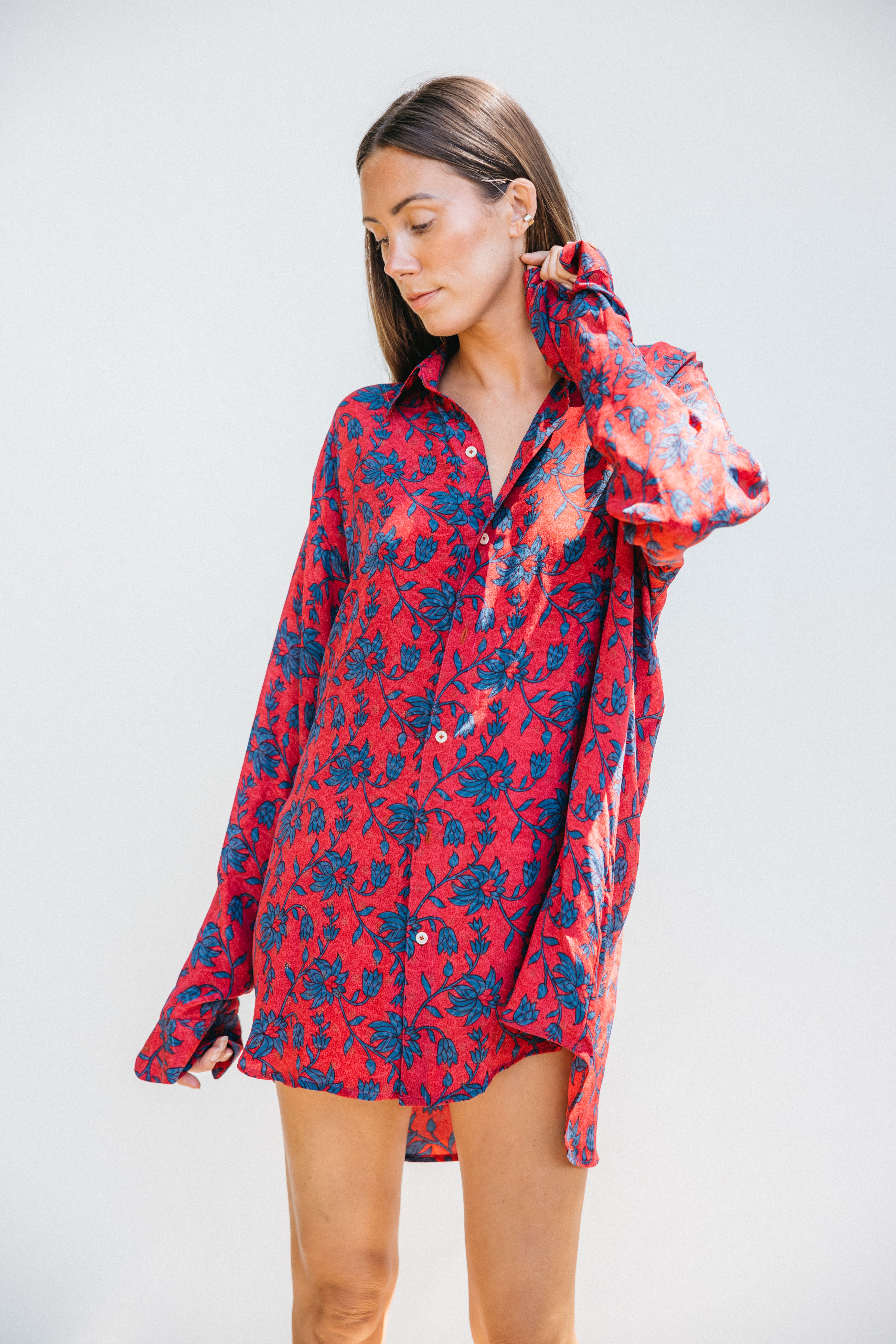 Boyfriend Shirt - Ruby
