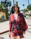Kimono Wrap Dress - Sunset