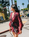 Kimono Wrap Dress - Sunset