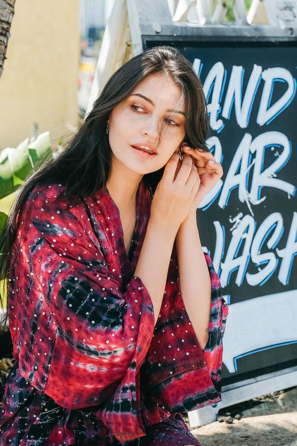 Kimono Wrap Dress - Sunset