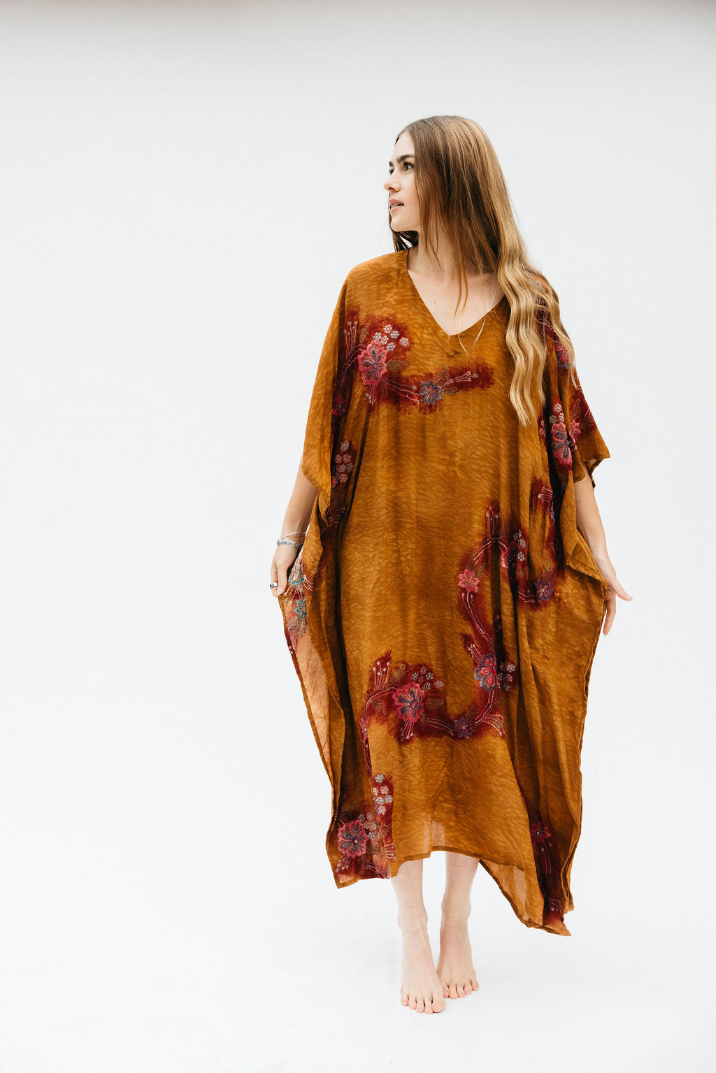 Long Caftan - Honey