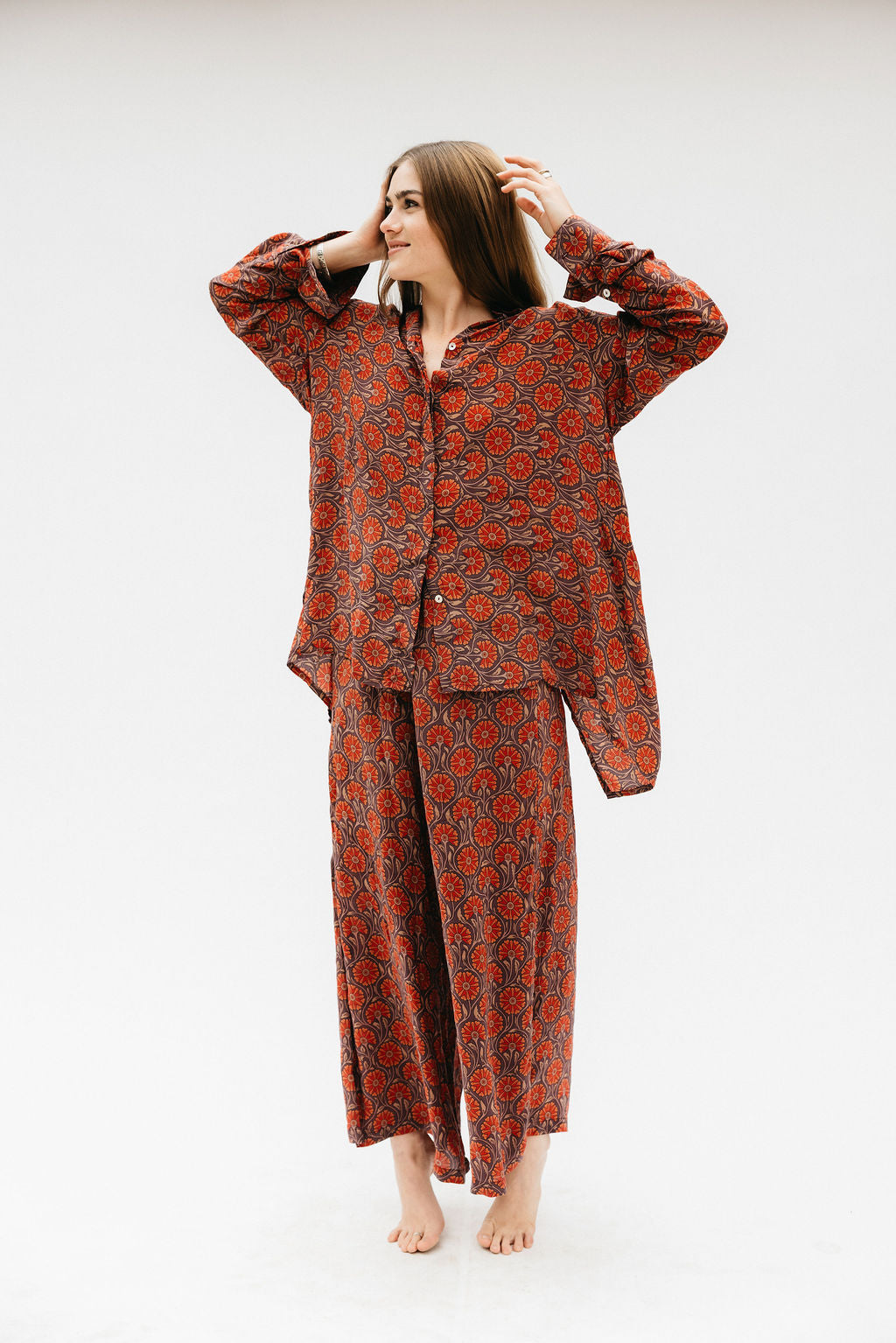 Open Back Boyfriend Shirt - Pacific Palisades