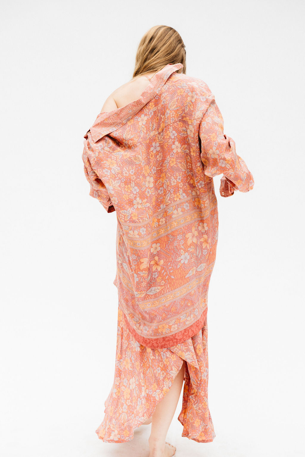 Sun Child Classic Silk Dress - Canyon Gold