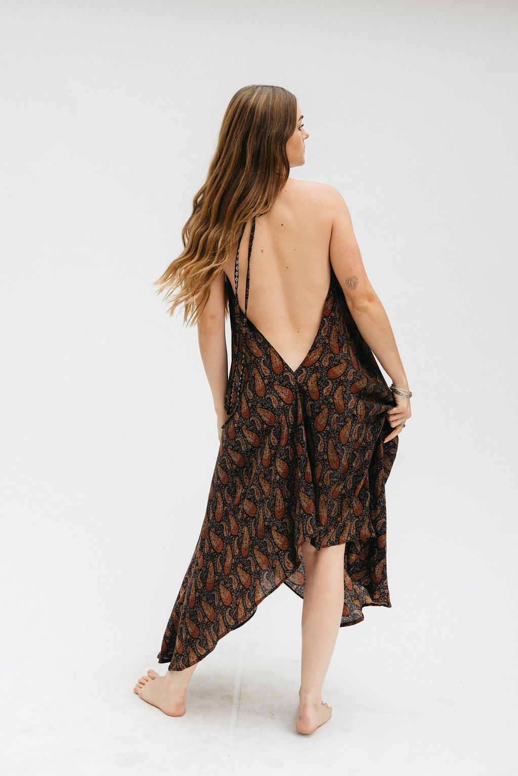 Sun Child Classic Silk Dress - Malibu Rose