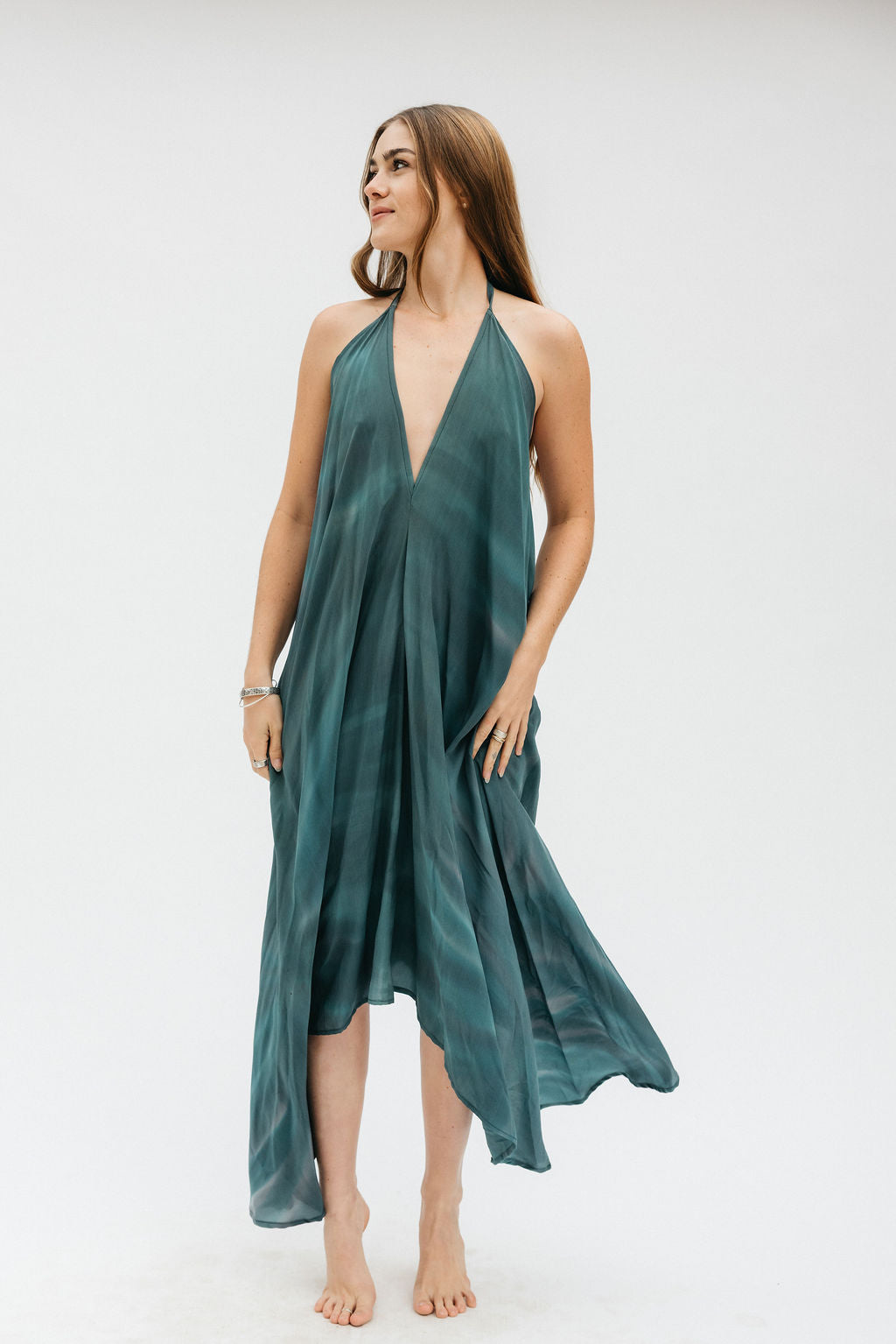 Sun Child Classic Silk Dress - Malibu Moon