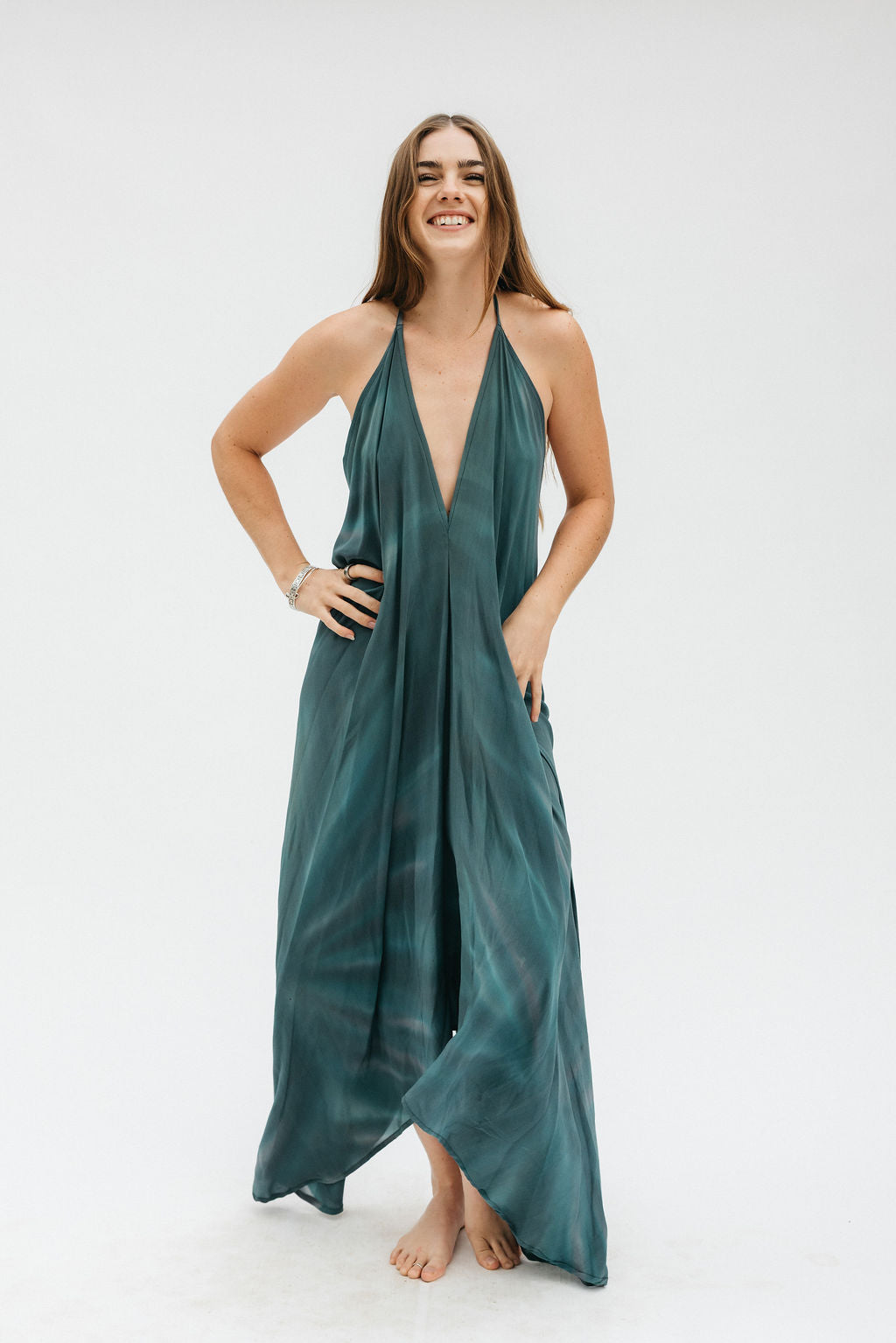 Sun Child Classic Silk Dress - Malibu Moon