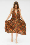 Sun Child Classic Silk Dress - Malibu Gold