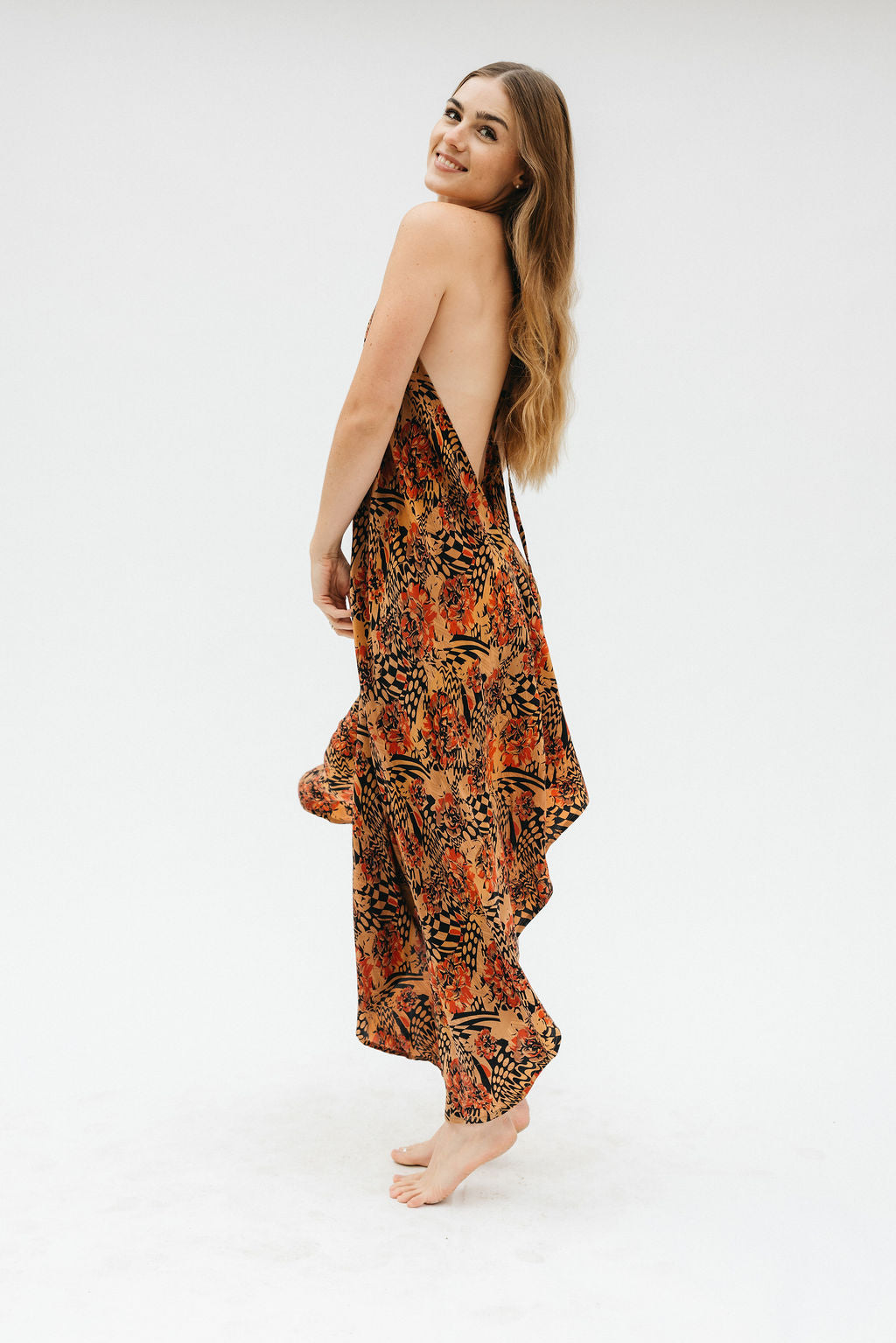 Sun Child Classic Silk Dress - Malibu Gold