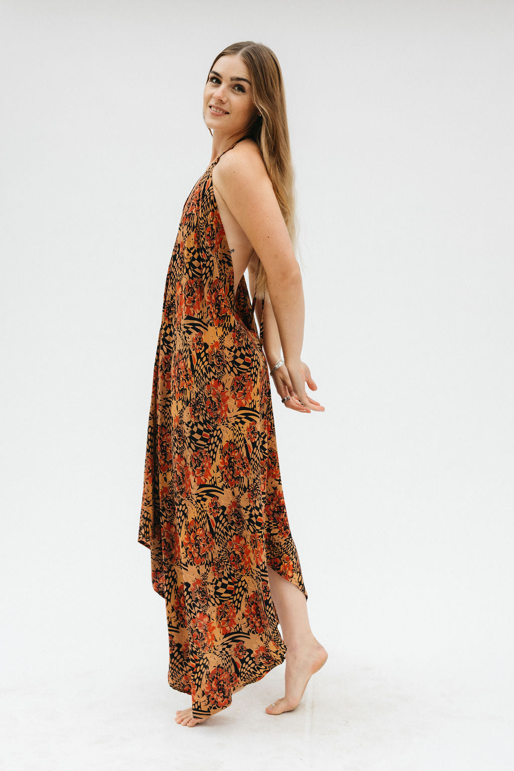 Sun Child Classic Silk Dress - Malibu Gold