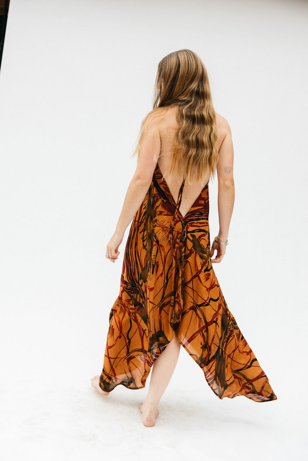 Sun Child Classic Silk Dress - Malibu Dream