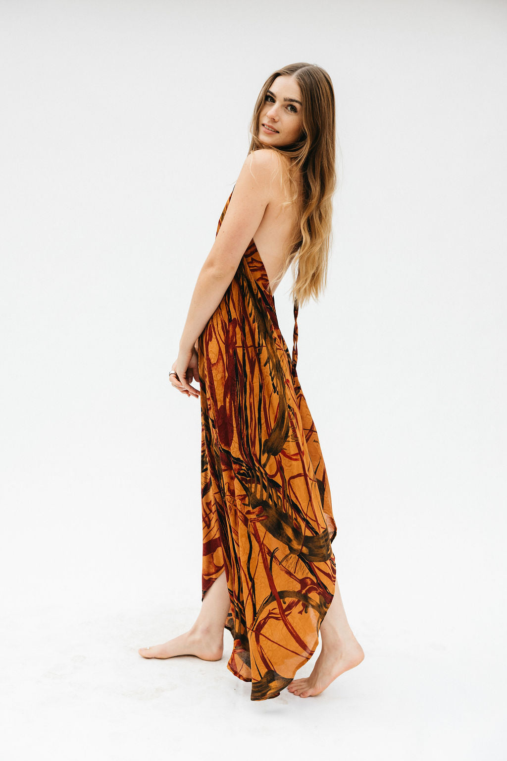 Sun Child Classic Silk Dress - Malibu Dream