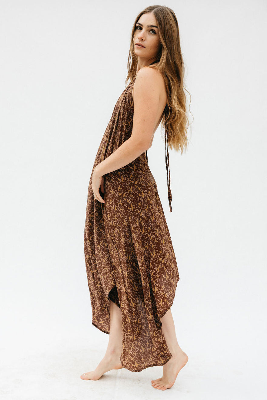Sun Child Classic Silk Dress - Topanga Rose