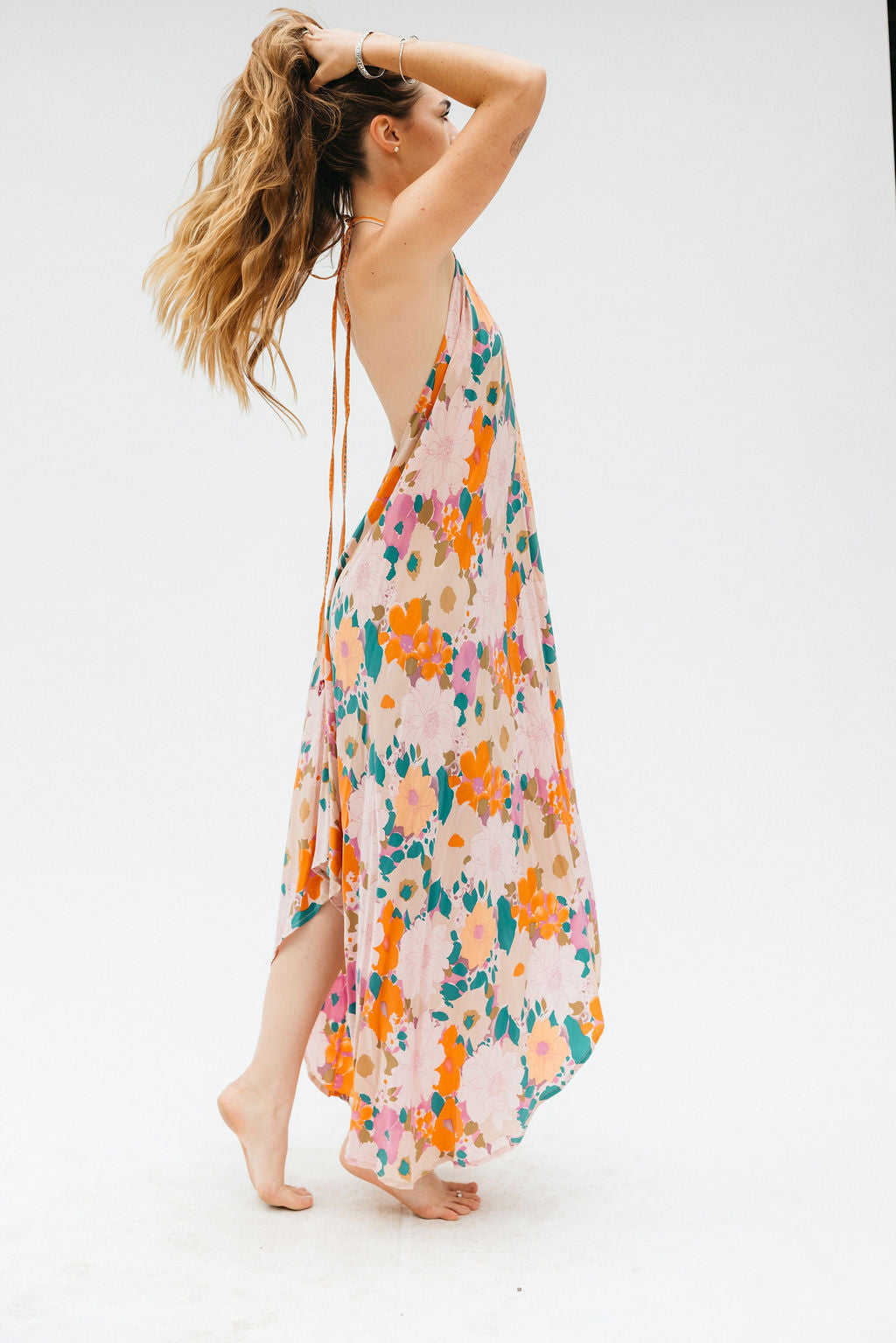 Sun Child Classic Silk Dress - Laurel Rose