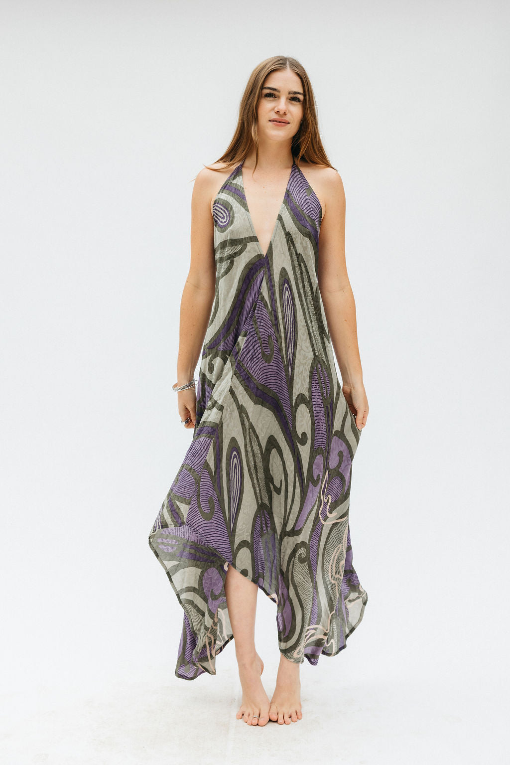 Sun Child Classic Silk Dress - Laurel Moon