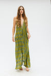 Sun Child Classic Silk Dress - Laurel Gold
