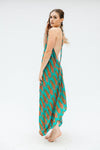Sun Child Classic Silk Dress - Sunset Rose