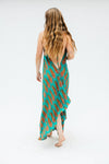 Sun Child Classic Silk Dress - Sunset Rose