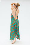 Sun Child Classic Silk Dress - Sunset Rose