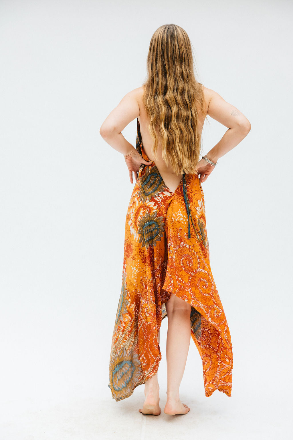 Sun Child Classic Silk Dress - Sunset Love