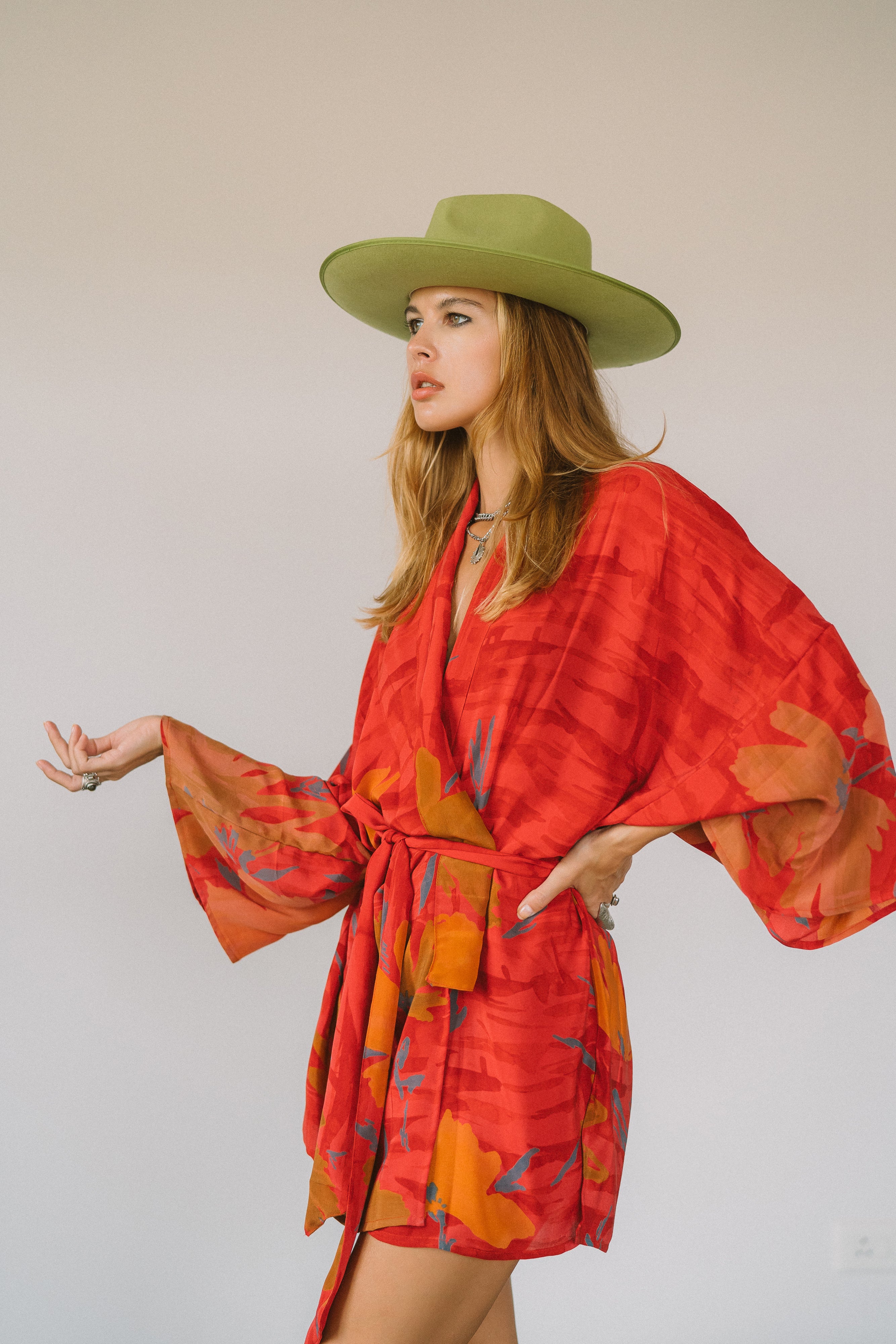 Kimono Wrap Dress - Lindsay