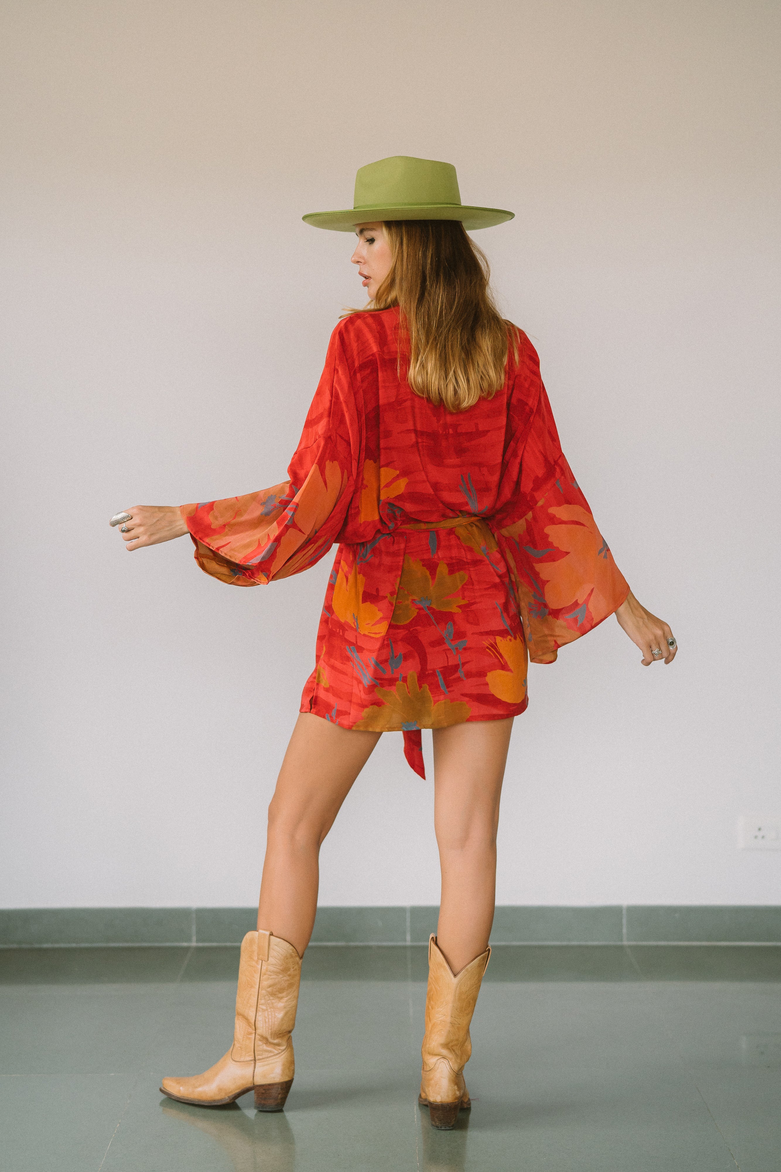 Kimono Wrap Dress - Lindsay