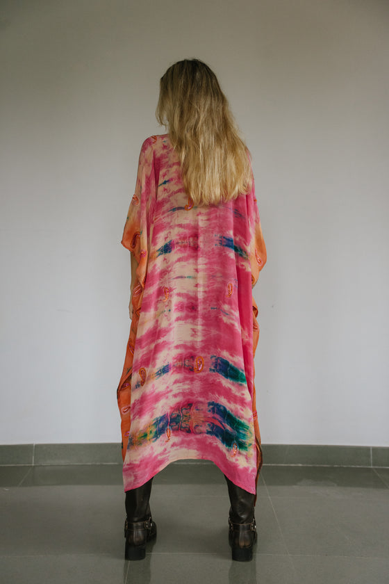 Long Caftan - Tangerine