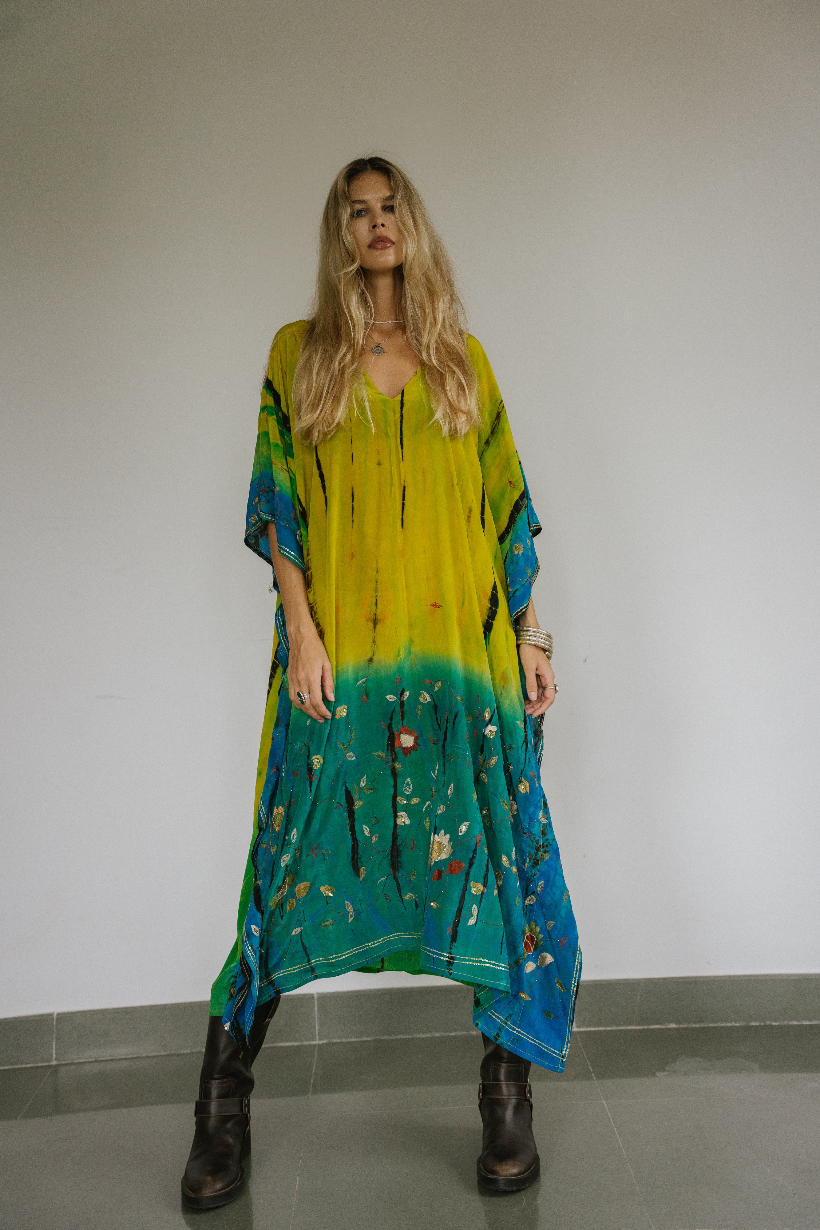 Long Caftan - Raffia