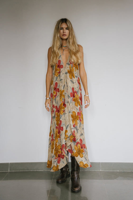Sun Child Classic Silk Dress - Autumn