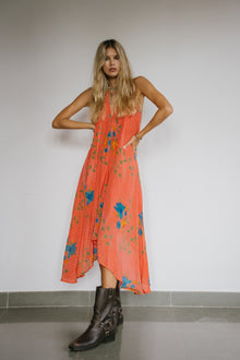  Sun Child Classic Silk Dress - Creamsicle