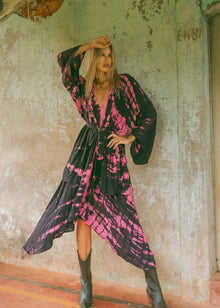  Kimono Wrap Dress - Royal