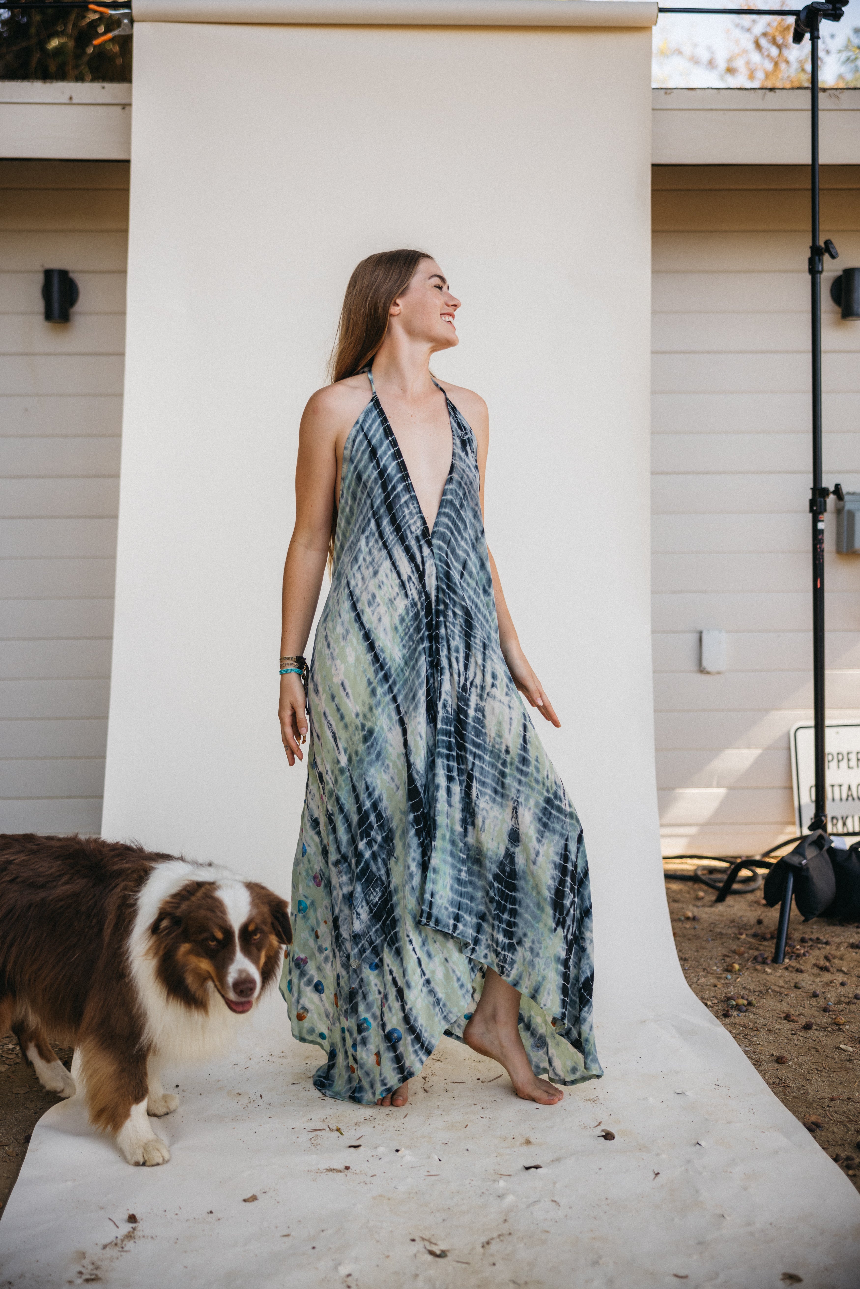 Sun Child Classic Silk Dress - Meadow
