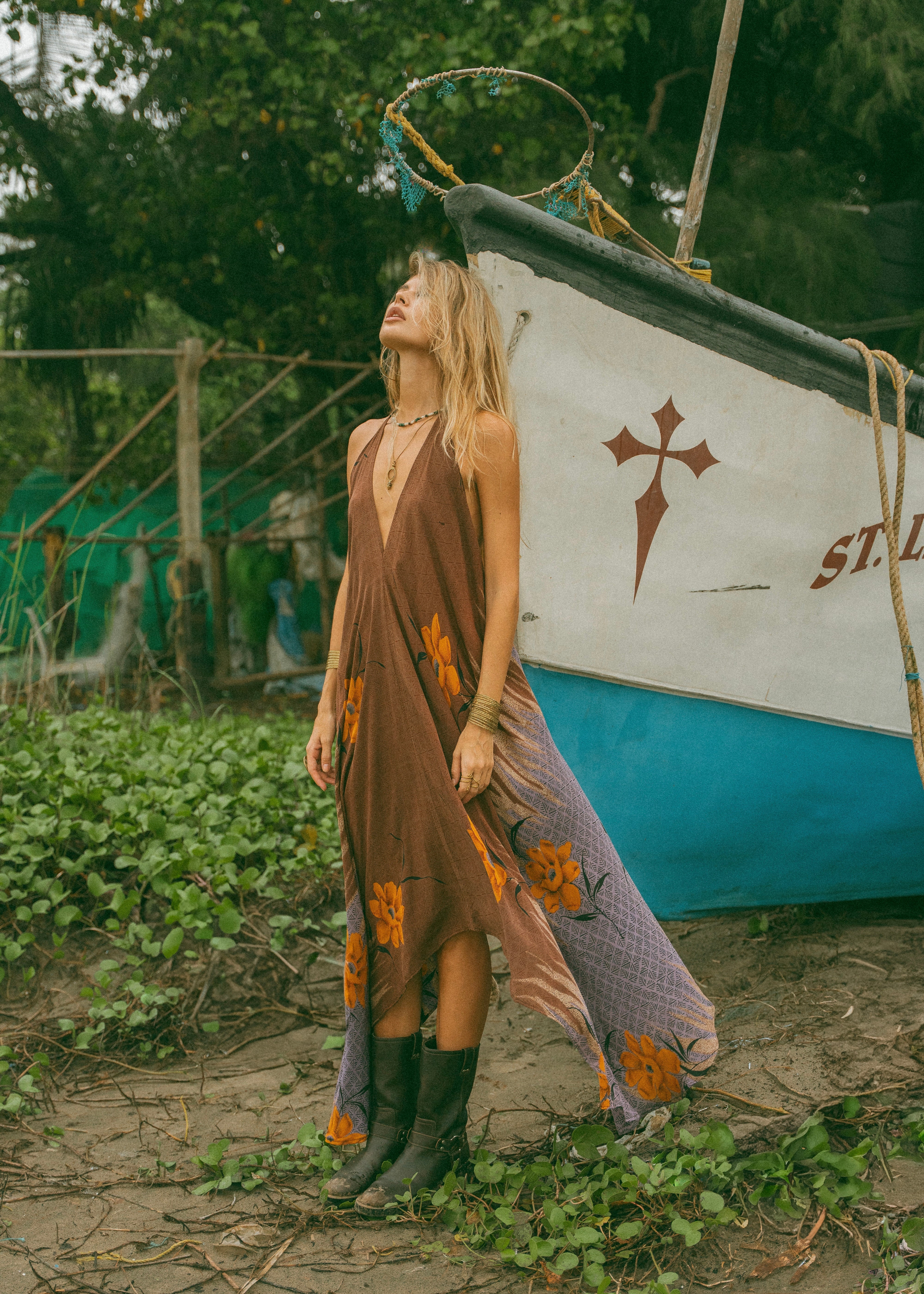 Sun Child Classic Silk Dress - Gigo