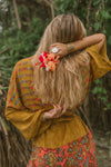 Kimono Wrap Dress - Citrus