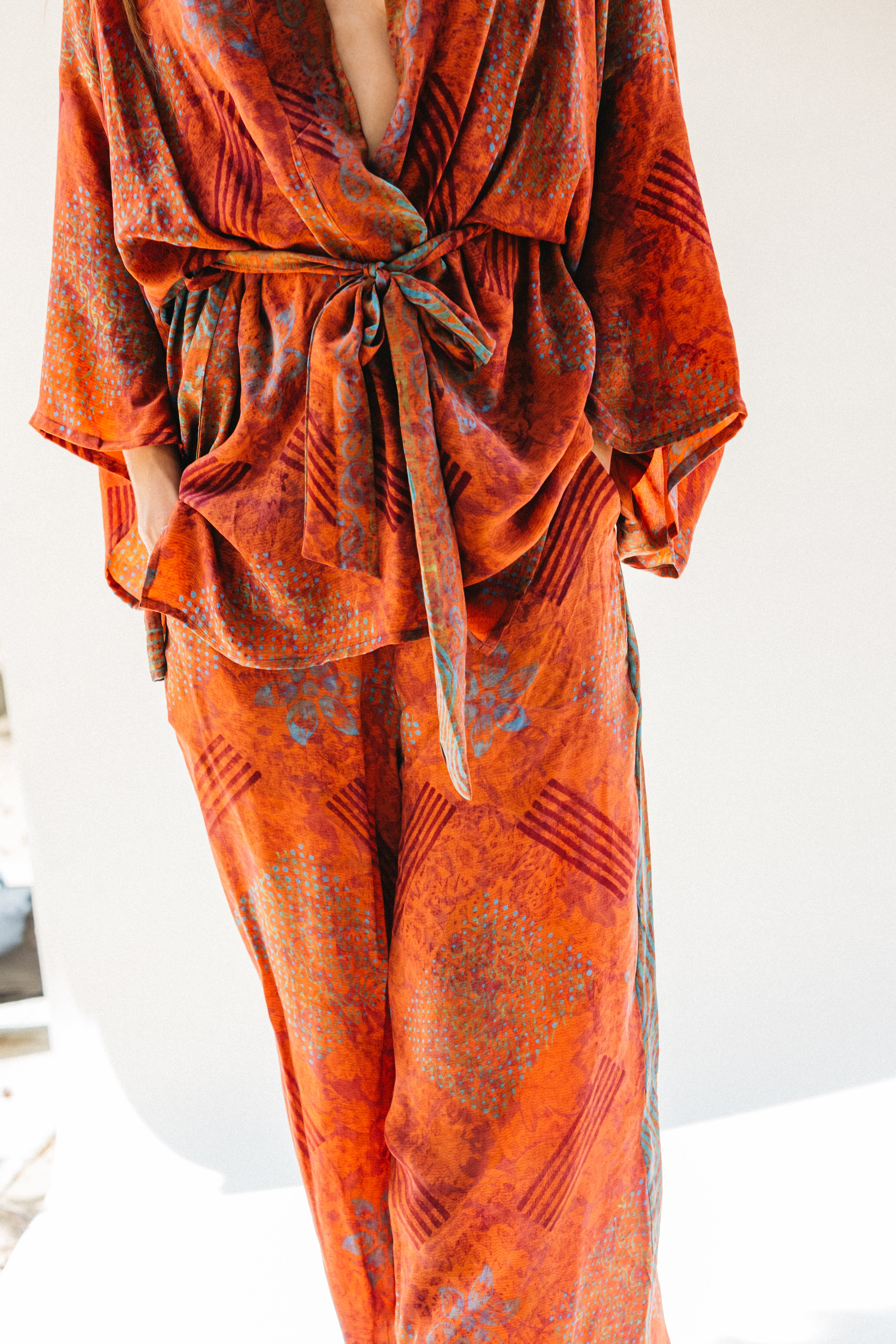Kimono Wrap Dress - Natty