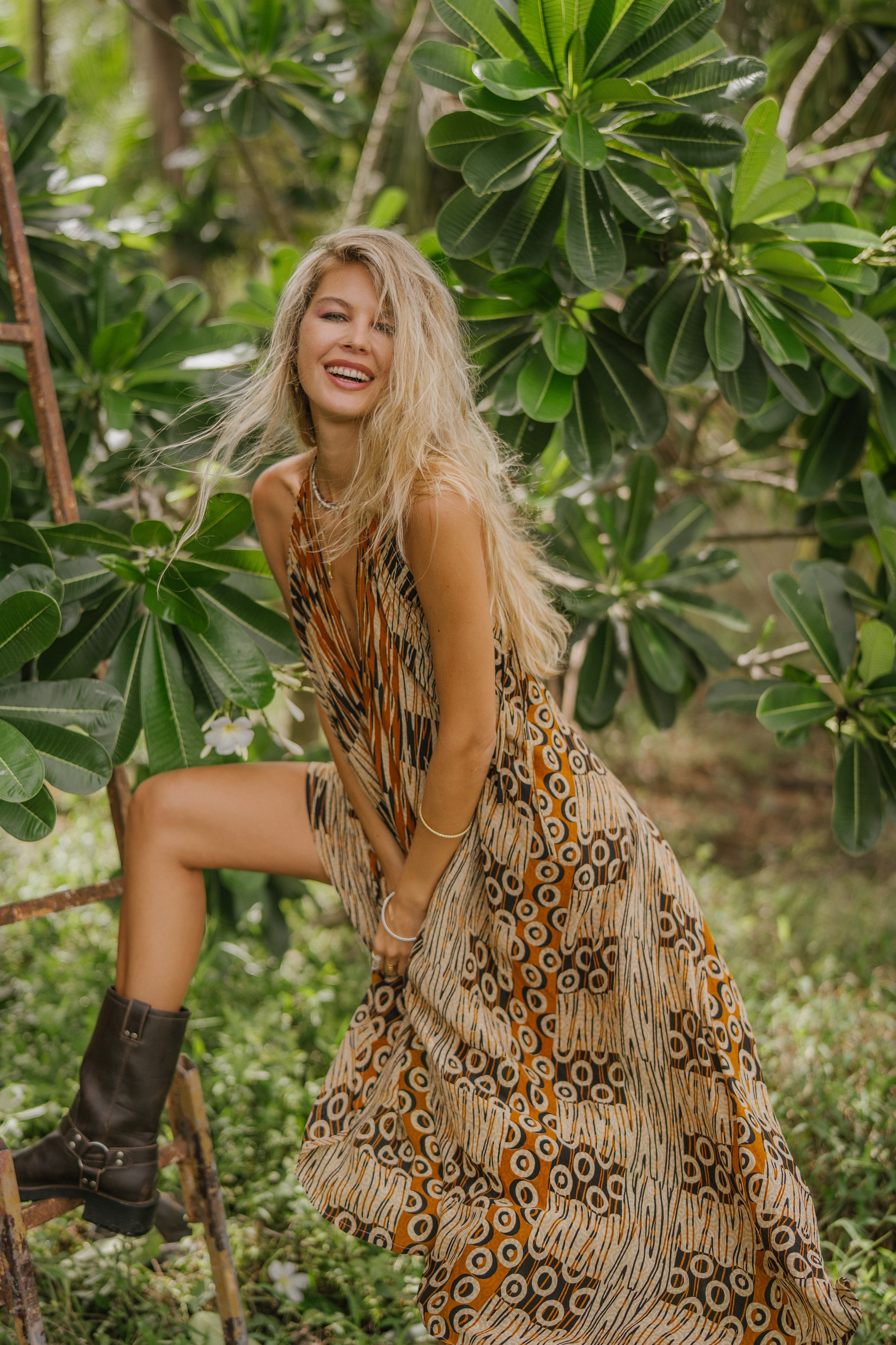 Sun Child Classic Silk Dress - Bruni