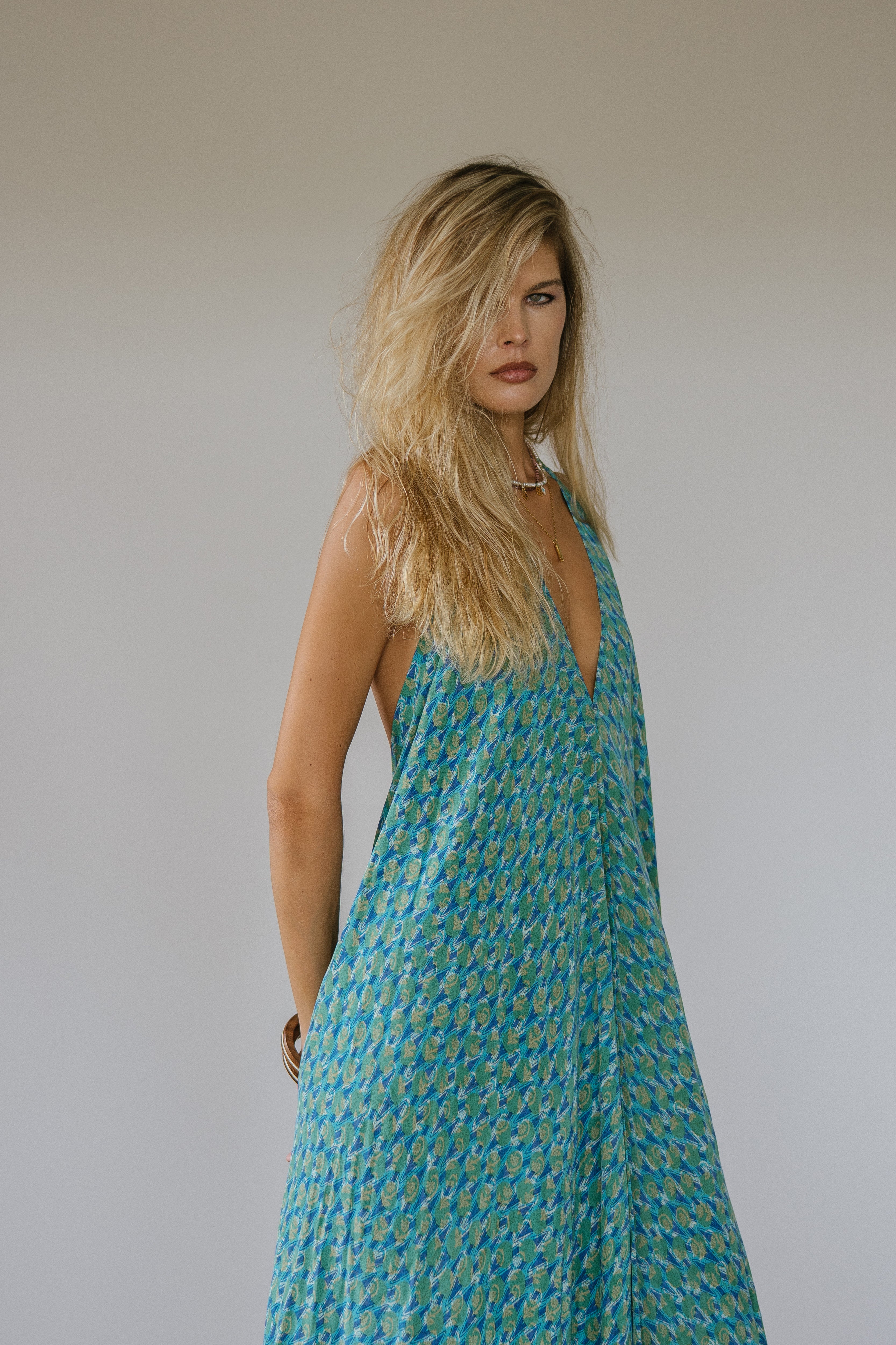 Sun Child Classic Silk Dress - One of a Kind - Moksha