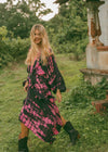 Kimono Wrap Dress - Royal