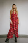 Sun Child Classic Silk Dress - Firecracker